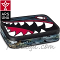 Flying Sharks Ученически несесер с един цип на две нива 51340018 Ars Una